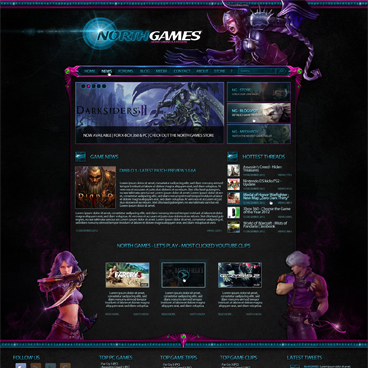 Gaming Blog Websdesign
